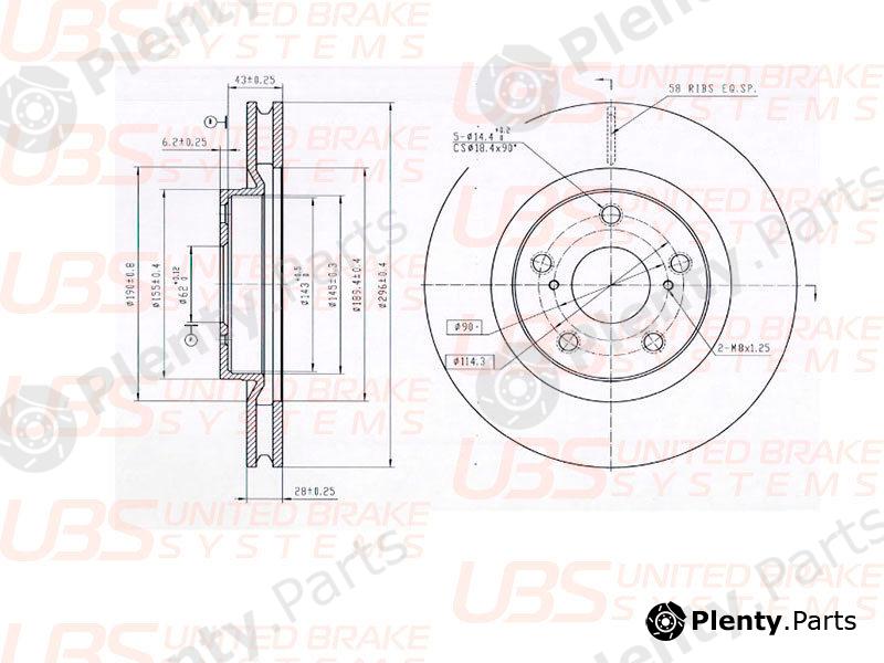  UBS part B2110001 Replacement part