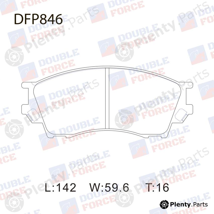  DOUBLE FORCE part DFP846 Disc Brake Pads Mazda Millenia / Proceed Marvie