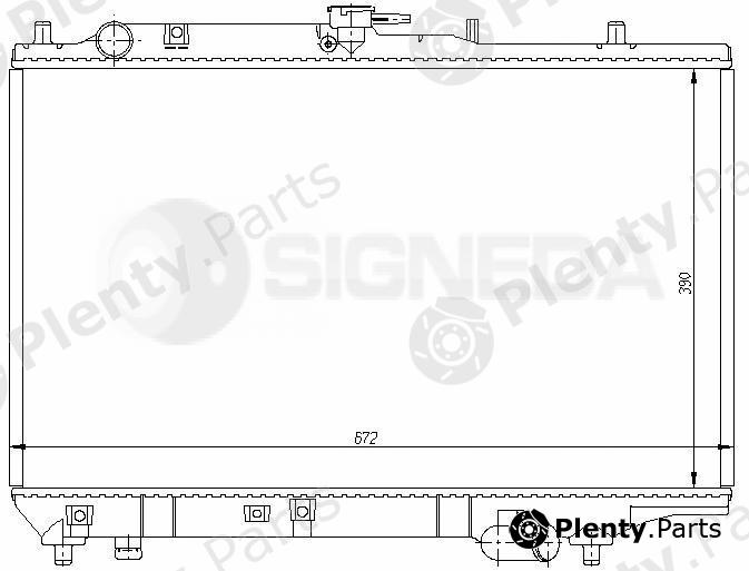 SIGNEDA part RA62389 Radiator MAZDA 323 BG / 323 (89-94)