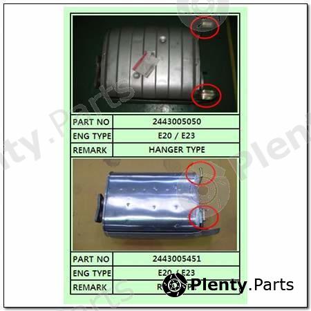 Genuine SSANGYONG part 2443005050 Exhaust System